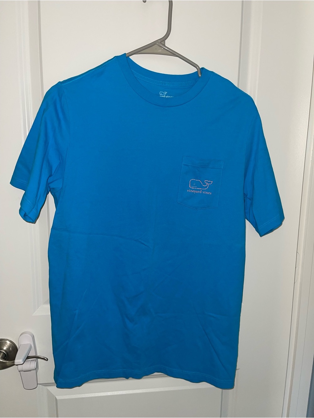 Vineyard Vines kids Short Sleeve Pocket Tee - Bright Blue